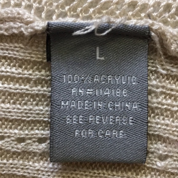 RETRO-ology | Open Weave Mixed Knit Sweater L - Picture 4 of 5